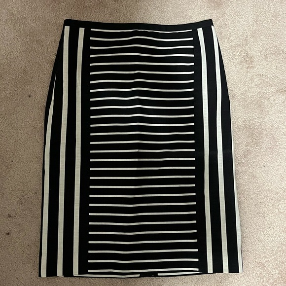 J Crew Striped Pencil Skirt - Picture 2 of 5